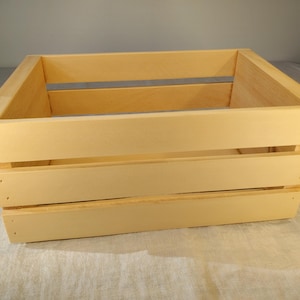 Handmade Wooden Crate | Rustic Decor | Farmhouse Style | Storage Box