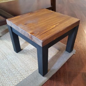 Rustic Modern Wooden Plant Riser – Handmade Plant Stand | Indoor Plant Pot Riser | Plant Table | Small Plant Display Stand | Entryway Decor