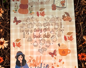 Pumpkin Spice Kindle Insert: Laminated Fall Book Lover Accessory