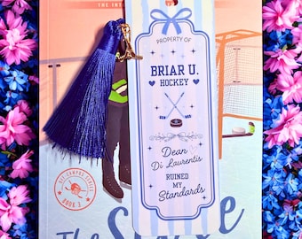 Marcapáginas de romance de hockey de Dean Di Laurentis / Regalo para lectores de Briar U.