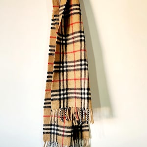 Vintage Burberry Cashmere Scarf