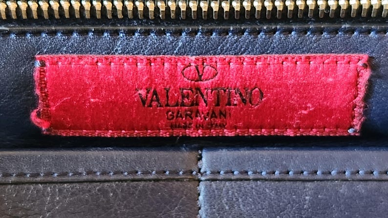 Valentino Rockstud Tote Bag Navy image 3
