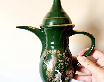 Vintage Ceramic Japanese Peacock Teapot/Coffee