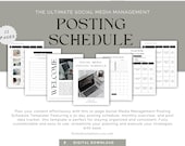 The Ultimate Social Media Manager Minimalist Posting Schedule Template