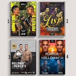 ¡Nuevo! Póster de UFC 318: Max Holloway vs. Dustin Poirier 3