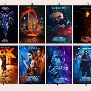 Póster de la película "Bailarina 2025", póster de decoración de pared de cine de acción moderno