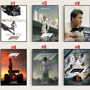¡Nuevo! Póster de la película F1, impresión de alta calidad.