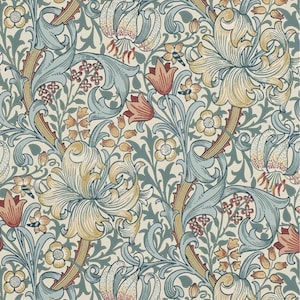 Papel de arroz para decoupage con diseño textil Golden Lily de William Morris n.° 151, papel de arroz para posavasos, cajas de baratijas, velas, muebles, manualidades.