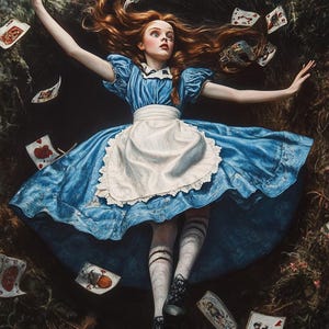 Papel para decoupage Alice no País das Maravilhas, Toca do Coelho nº 200, papel de arroz tamanho carta para porta-copos, porta-trecos, velas, móveis e materiais para artesanato DIY