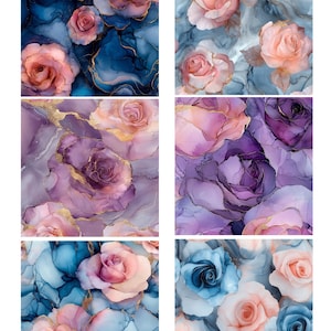 Carta di riso per decoupage, motivo marmo rosa senza soluzione di continuità n. 340, formato lettera, per sottobicchieri, portaoggetti, candele, mobili e articoli per l'artigianato.