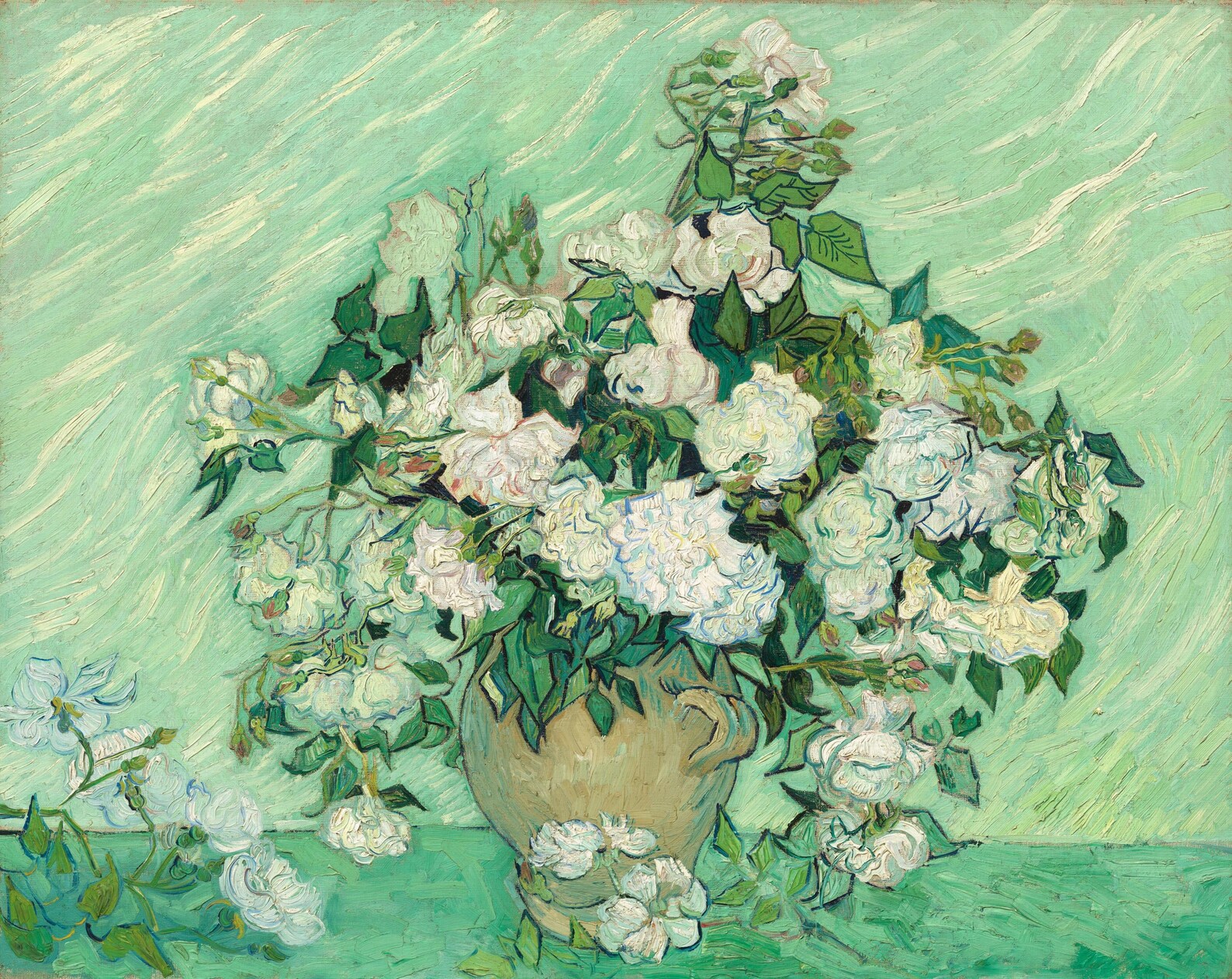 Decoupage Rice Paper Vincent Van Gogh Roses, Letter Size Rice Paper for ...