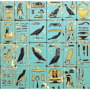 Papiro egipcio antiguo para decoupage n.º 139, papel de arroz tamaño carta para cajas de baratijas, velas, muebles, artículos de manualidades, álbumes de recortes y diarios basura.