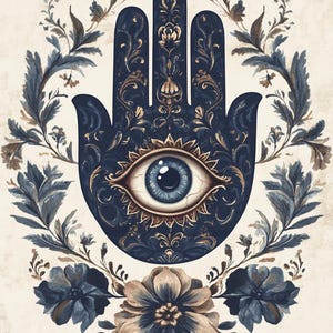 Hamsa Fatima's Hand Evil Eye #319 à découper, papier de riz format lettre pour sous-verre, boîte à bijoux, meubles, décoration en bois, carnet de scrapbooking