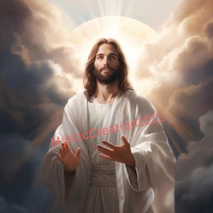 Ritratto di Gesù Cristo innamorato in decoupage n. 360, formato lettera, carta di riso per diario di cianfrusaglie, portaoggetti, candele, mobili e album di ritagli