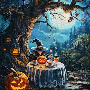 Décoration vintage en papier de riz, scène d'Halloween #257, papier de riz pour sous-verre, boîte à bijoux, meubles, journal de scrapbooking, décoration d'intérieur bricolage