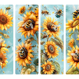 Marque-page bourdon en papier de riz pour découpage n° 220, tournesol, format lettre en papier de riz pour journal indésirable, boîte à bijoux, bougie, mobilier et album de scrapbooking