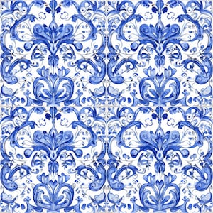 Decoupage Reispapier Chinoiserie Floral nahtlose Muster #315, Reispapier für Trinket Box, Kerze, Tablett, Möbel, Scrapbook
