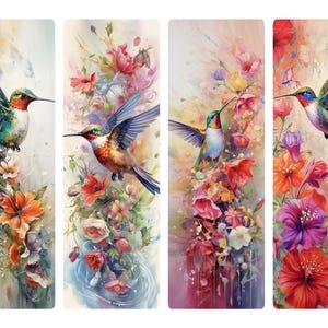 Marcador de flores de colibrí para decoupage n.° 88, papel de arroz tamaño carta para diarios basura, cajas de baratijas, velas, muebles y álbumes de recortes