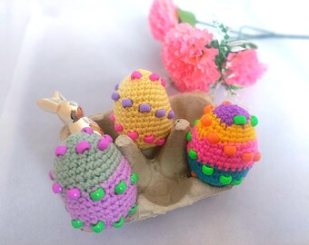 Crochet Fidget Easter Egg Pattern – Beaded Sensory Toy (PDF Pattern)