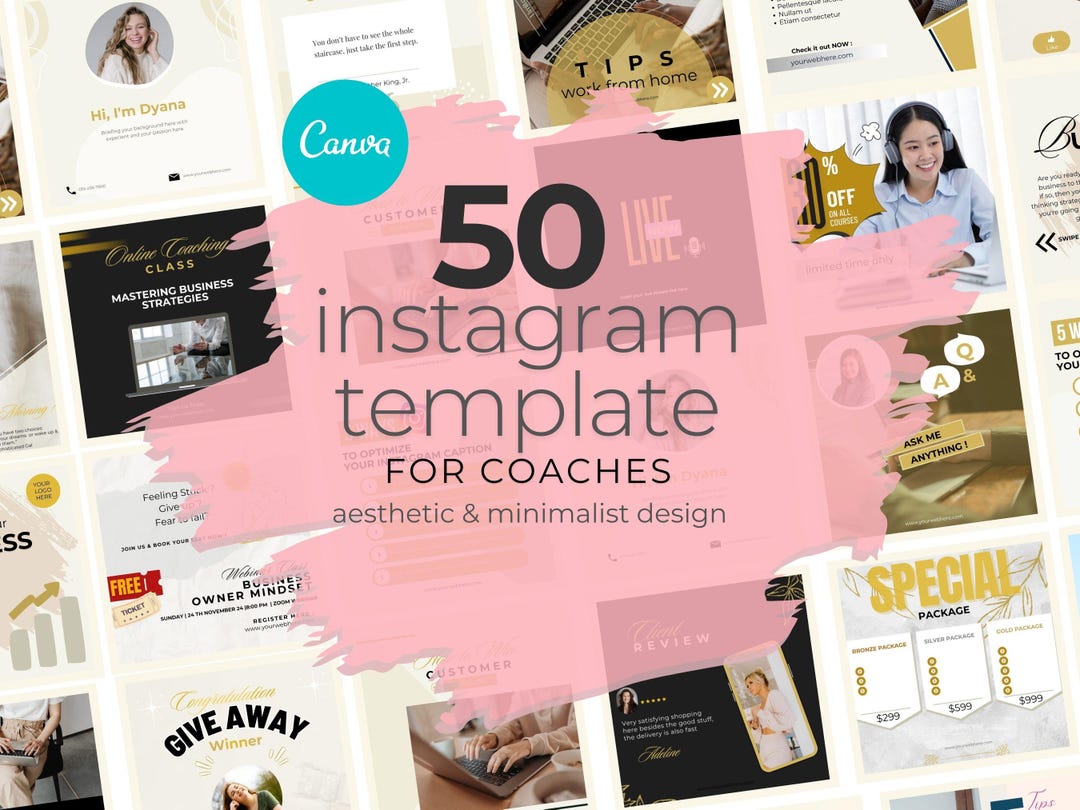 Life Coach | Instagram Coaching Template | Business Template | Editable ...