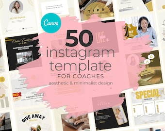 Life Coach | Instagram Coaching Template | Business Template | Editable Canva Template | Instagram Post |  IG Story | Social Media Template