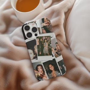 Coque de portable personnalisée Polaroid | Coque de téléphone personnalisée avec photo | Collage Coque iPhone | Coque de téléphone Android personnalisée | iPhone 16 | Saint-Valentin
