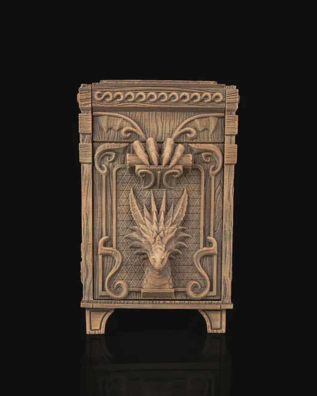 Scale Card Box Card Deck Box -- Vault of Scales - Etsy