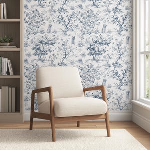 Tapeta z motywem psa na zamówienie, personalizowana na podstawie zdjęcia, fantazyjna tapeta toile de jouy w stylu vintage, samoprzylepna, zdejmowana, z klejem, tkanina, winyl zdjęcie 2