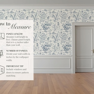 Dog Wallpaper, Whimsical Toile de Jouy Golden Retriever, Vintage Style Botanical, Peel & Stick, Removable, Pre-Pasted, Vinyl, Custom Color image 6