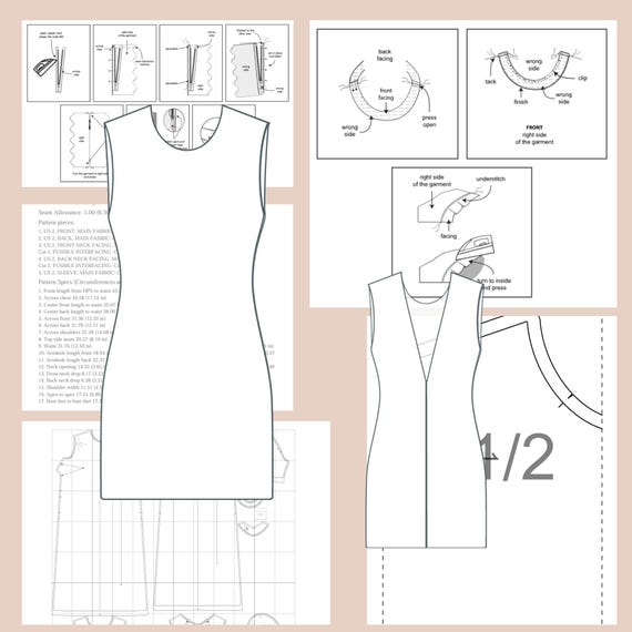 backless mini dress pattern Backless satin dress with pendants main image 1