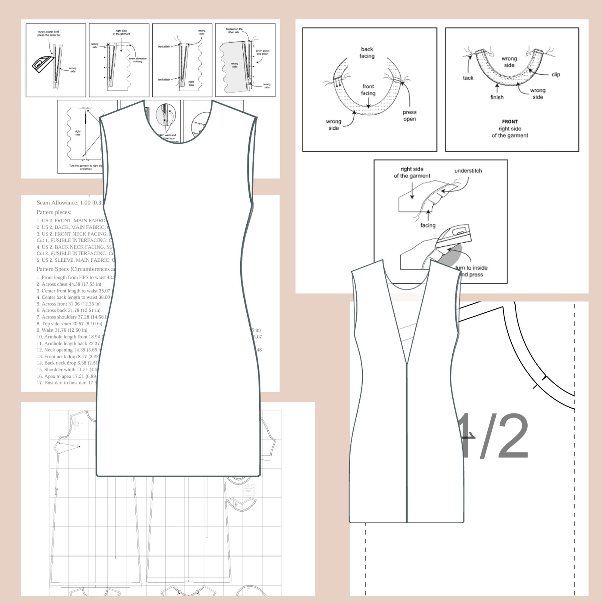 backless mini dress pattern Backless maxi dress