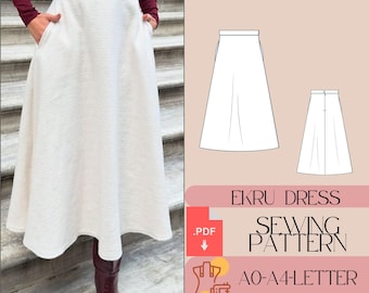 Patrón Vestido Cruzado PDF – Vestido Elegante Mujer