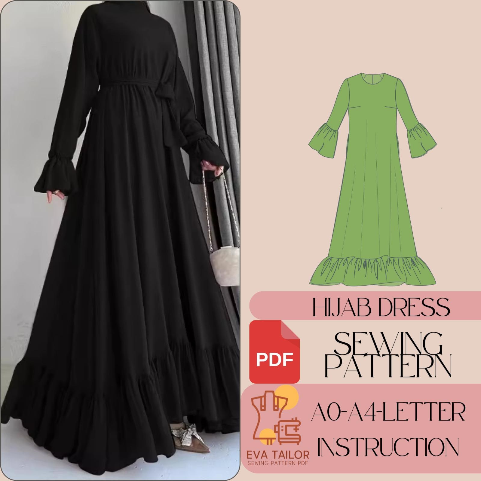 2026 Eid Ramadan Abaya bescheiden vrouwen lange mouwen moslim jurk