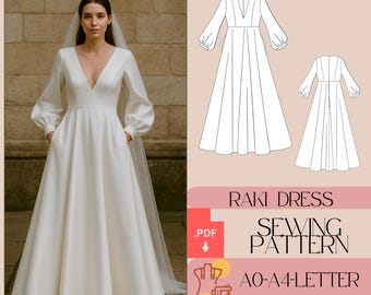 Maxikleid Schnittmuster Elegantes Abendkleid Ballkleid Brautkleid Cocktailkleid Nähmuster