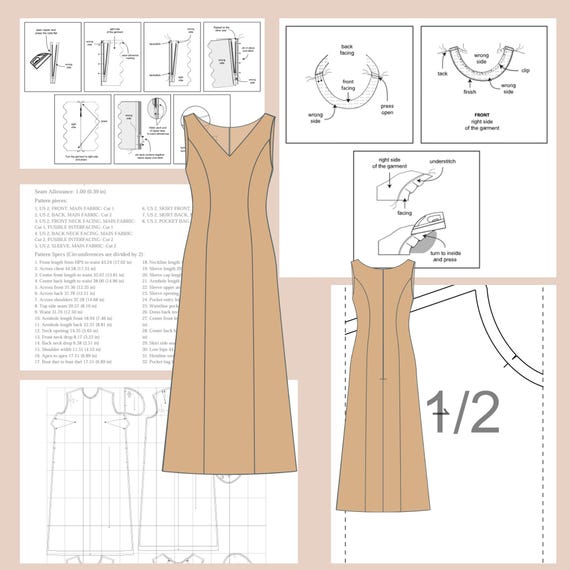navy blue dress for baby girl Mendocino A-Line Dress Free Sewing Pattern main image 1