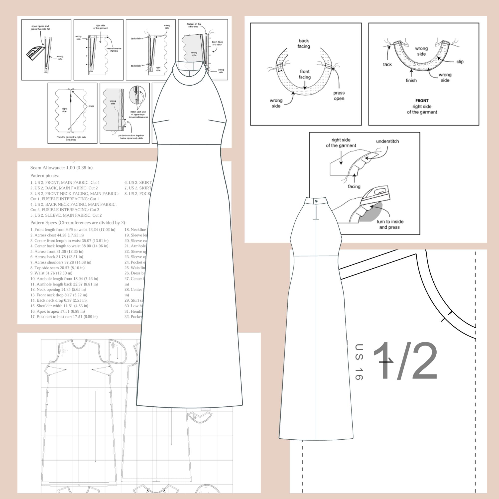 deep v neck a line wedding dress Deep V Neck Mikado A Line Dress with Pockets