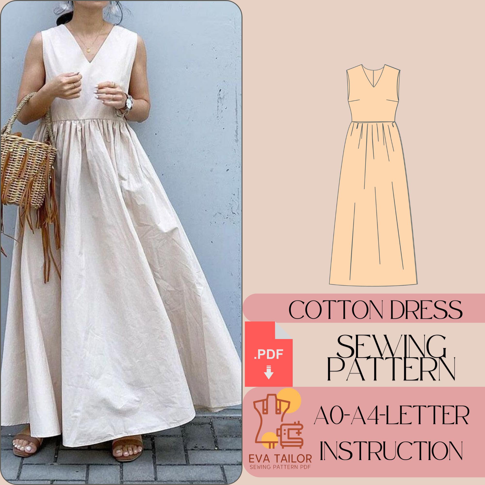 Cotton Evening Dress - Etsy Cotton Evening Dress - Etsy