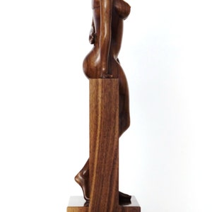 Nude Woman Wood Sculpture Fifty Shades of Brown image 5