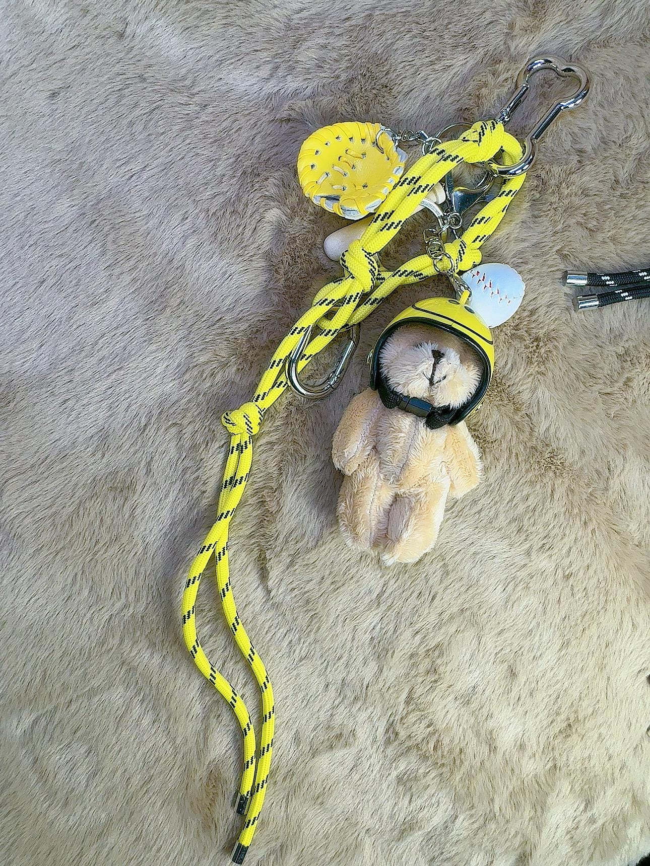 Portachiavi Con Strass Simpatico Orso Portachiavi Con Nappe - Foto 12