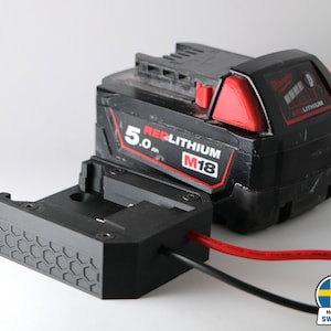 Battery adapter for Milwaukee M18 battery with included 30A fuse
