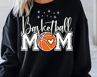 Basketball Mama Png, Retro Basketball Distressed Mom T-Shirt Mug Design, Game Day Clipart, Sports Mom Sublimation Printing Instant Download