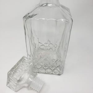clear cut glass whiskey decanter