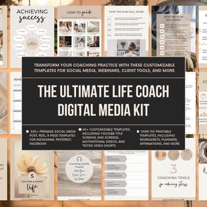 Socialmedia-sjablonen voor coaching | 300+ Canva Instagram-berichten