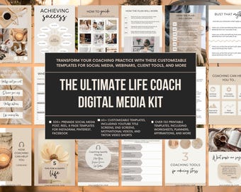 Coaching Social Media Vorlagen | 300+ Canva Instagram Posts