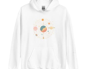 Zen Planet Hoodie - Einzigartiges Sonnensystem Geschenk für Astronomie-Liebhaber