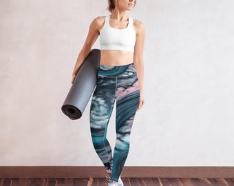 Swirl Yoga Leggings | Hoch taillierte Damen Trainingshose für Yoga und Laufen