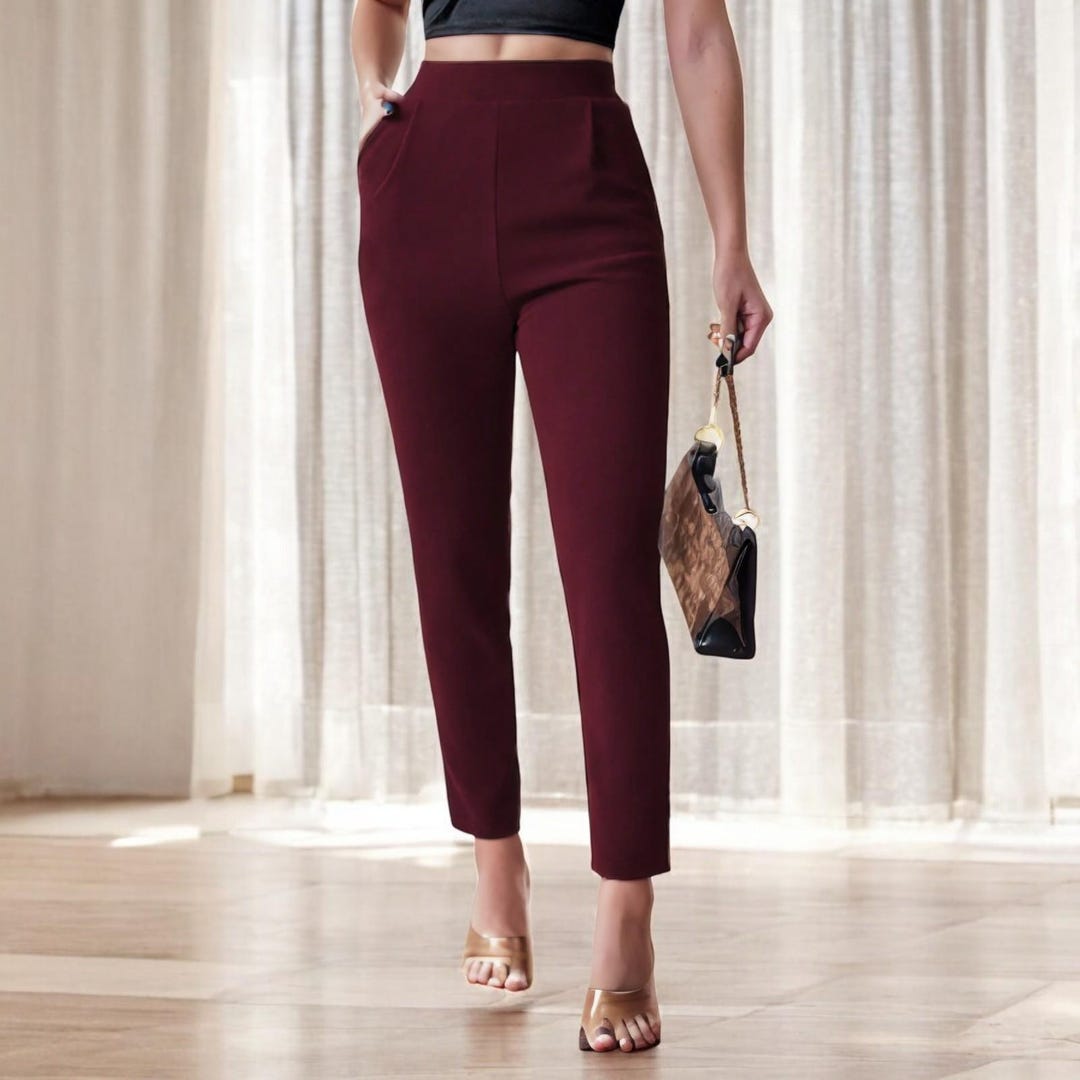 High-waisted Stretch Pants