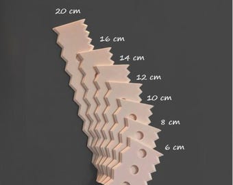 Dubbel sicksackribba (6 - 20 cm) - Hjulkastningsverktyg