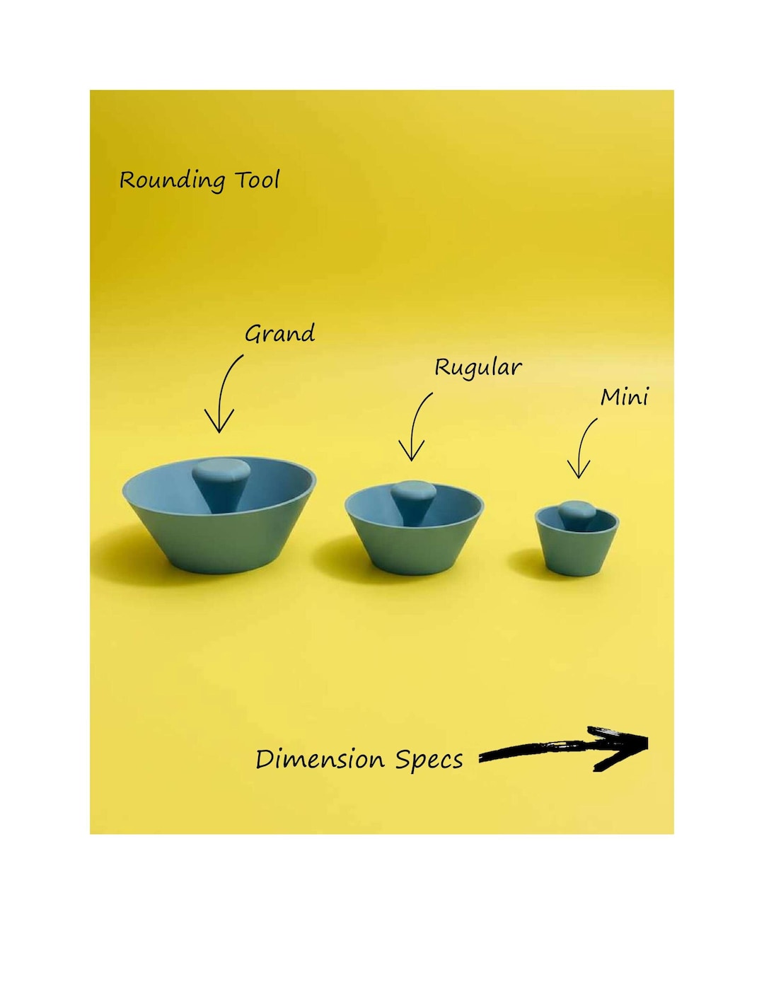 Pottery Rim Rounding Tool (mini/regular/grand Sizes) - Etsy