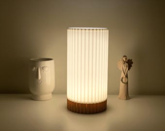 3D-utskriven skrivbordslampa | Modern nordisk belysning, Vågform Design